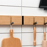 Foldable Coat Rack Bamboo Hat Hanger With Hook