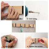 Foldable Coat Rack Bamboo Hat Hanger With Hook