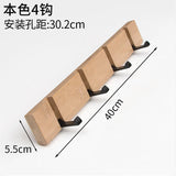 Foldable Coat Rack Bamboo Hat Hanger With Hook