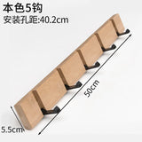 Foldable Coat Rack Bamboo Hat Hanger With Hook