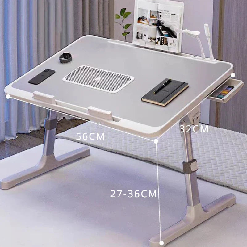 Foldable Lift Laptop Desk for Bed with Radiator