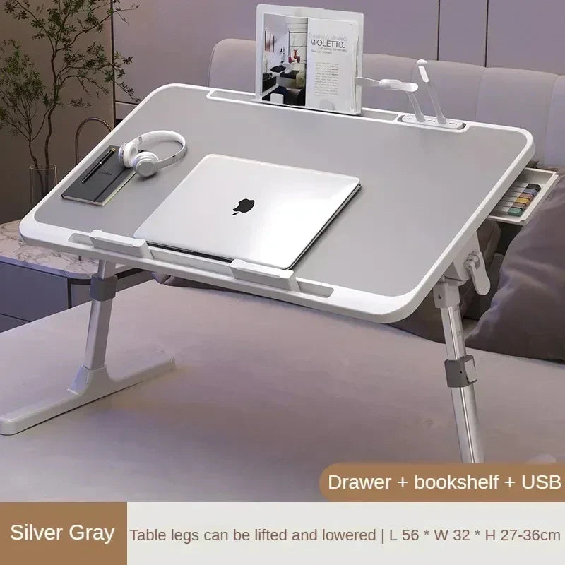 Foldable Lift Laptop Desk for Bed with Radiator