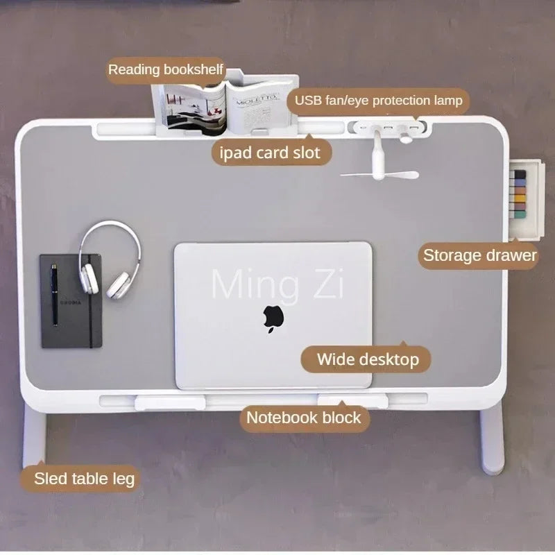 Foldable Lift Laptop Desk for Bed with Radiator