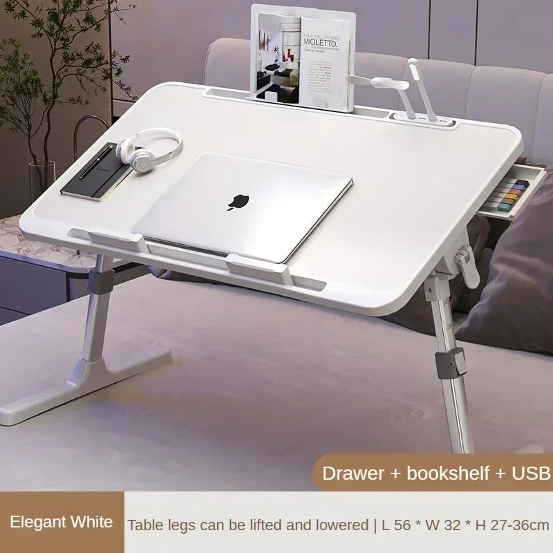 Foldable Lift Laptop Desk for Bed with Radiator