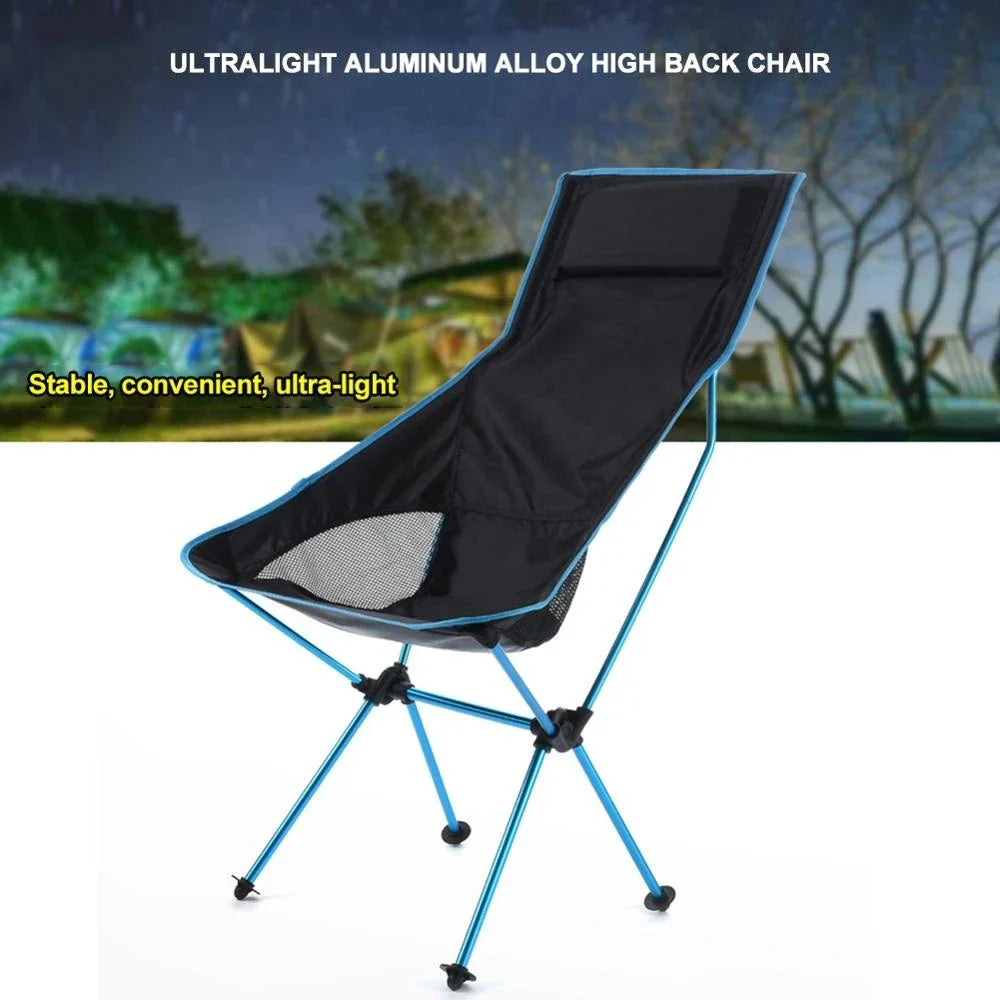 Foldable Outdoor Chair Collapsible Camping Chair Portable Folding