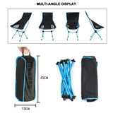 Foldable Outdoor Chair Collapsible Camping Chair Portable Folding