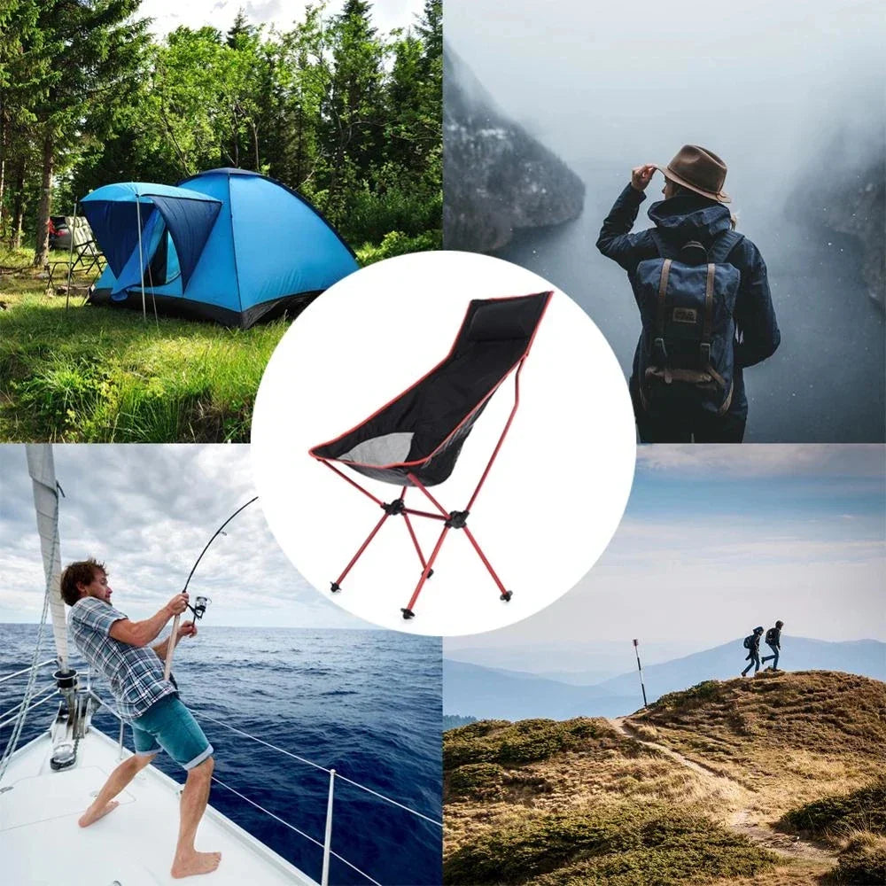 Foldable Outdoor Chair Collapsible Camping Chair Portable Folding