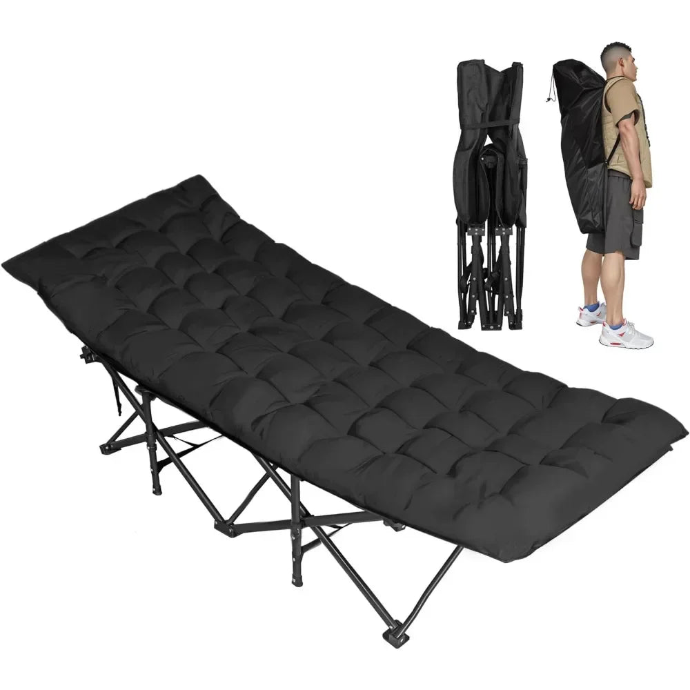 Folding Camping Cot for Adults 450LBS(Max Load) Lightweight