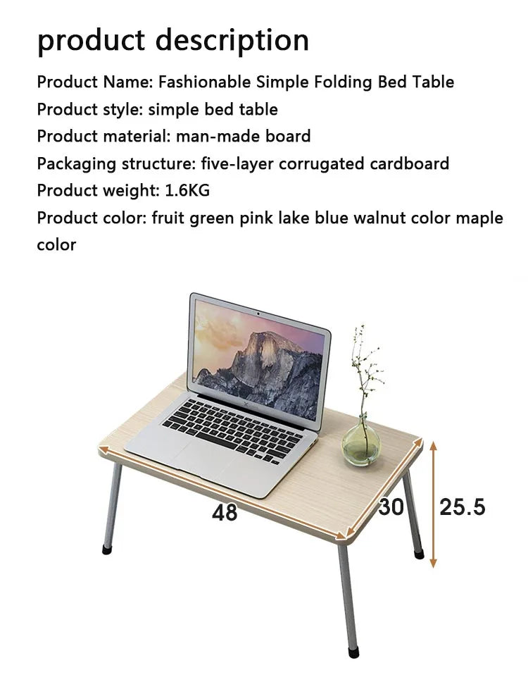 Folding Portable Laptop desks Stand Holder Study Table