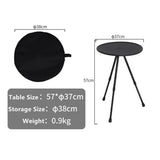 Folding Round Table Portable Telescopic Outdoor Three-legged Dining