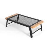 Folding Table With Mesh Outdoor Dining Tables Patio