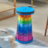 Folding Telescopic Stool Portable Lightweight Thickened Plastic Stools