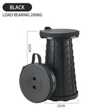 Folding Telescopic Stool Portable Lightweight Thickened Plastic Stools