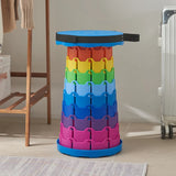 Folding Telescopic Stool Portable Lightweight Thickened Plastic Stools