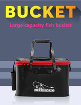 Folding live Fishing Bucket EVA Thickening Fish Bucket