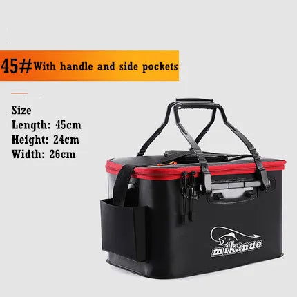 Folding live Fishing Bucket EVA Thickening Fish Bucket