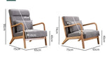 Formwell-Retro Modern Accent Chair, Mid-Century Sofa Chair, Solid