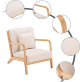Formwell-Retro Modern Accent Chair, Mid-Century Sofa Chair, Solid