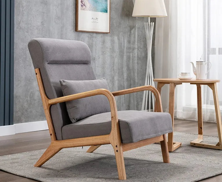 Formwell-Retro Modern Accent Chair, Mid-Century Sofa Chair, Solid