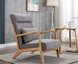 Formwell-Retro Modern Accent Chair, Mid-Century Sofa Chair, Solid