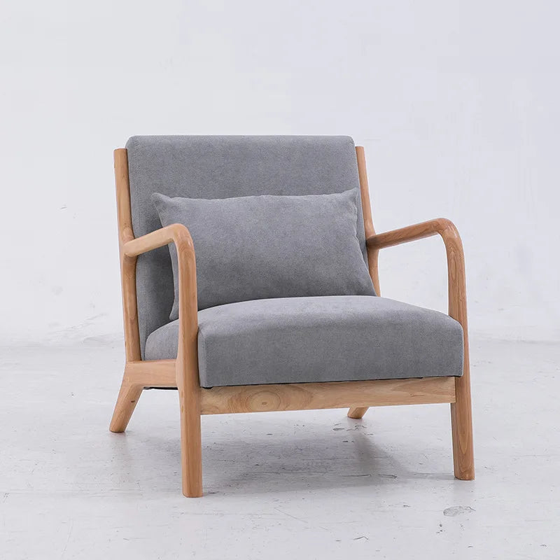 Formwell-Retro Modern Accent Chair, Mid-Century Sofa Chair, Solid