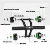 Four Wheeled Abdominal Wheel Ab Roller Non-slip Arm
