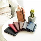Free Engraved  Rfid Passport Covers Travel Women Men Vintage Wallet Business Multi Function Bank Card Holder Case Customized