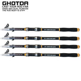 GHOTDA New Telescopic Fishing Rod 2.1M-3.6M Ultralight Carbon