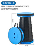 GIANXI Portable Folding Telescopic Stool Lightweight Plastic Subway
