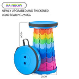 GIANXI Portable Folding Telescopic Stool Lightweight Plastic Subway