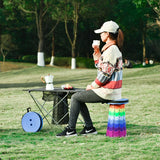 GIANXI Portable Folding Telescopic Stool Lightweight Plastic Subway