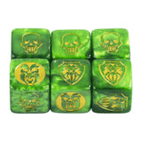 Game Dice 6pcs D6 Dice Opaque Color for