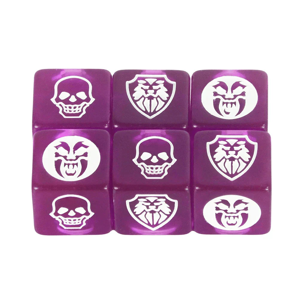 Game Dice 6pcs D6 Dice Opaque Color for