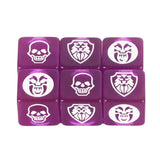 Game Dice 6pcs D6 Dice Opaque Color for
