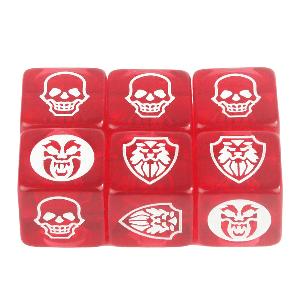 Game Dice 6pcs D6 Dice Opaque Color for