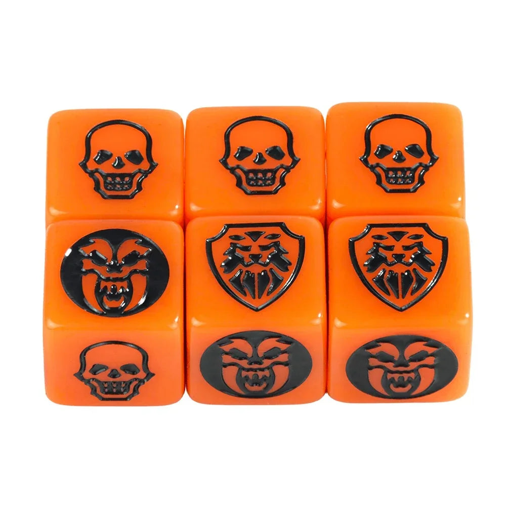 Game Dice 6pcs D6 Dice Opaque Color for
