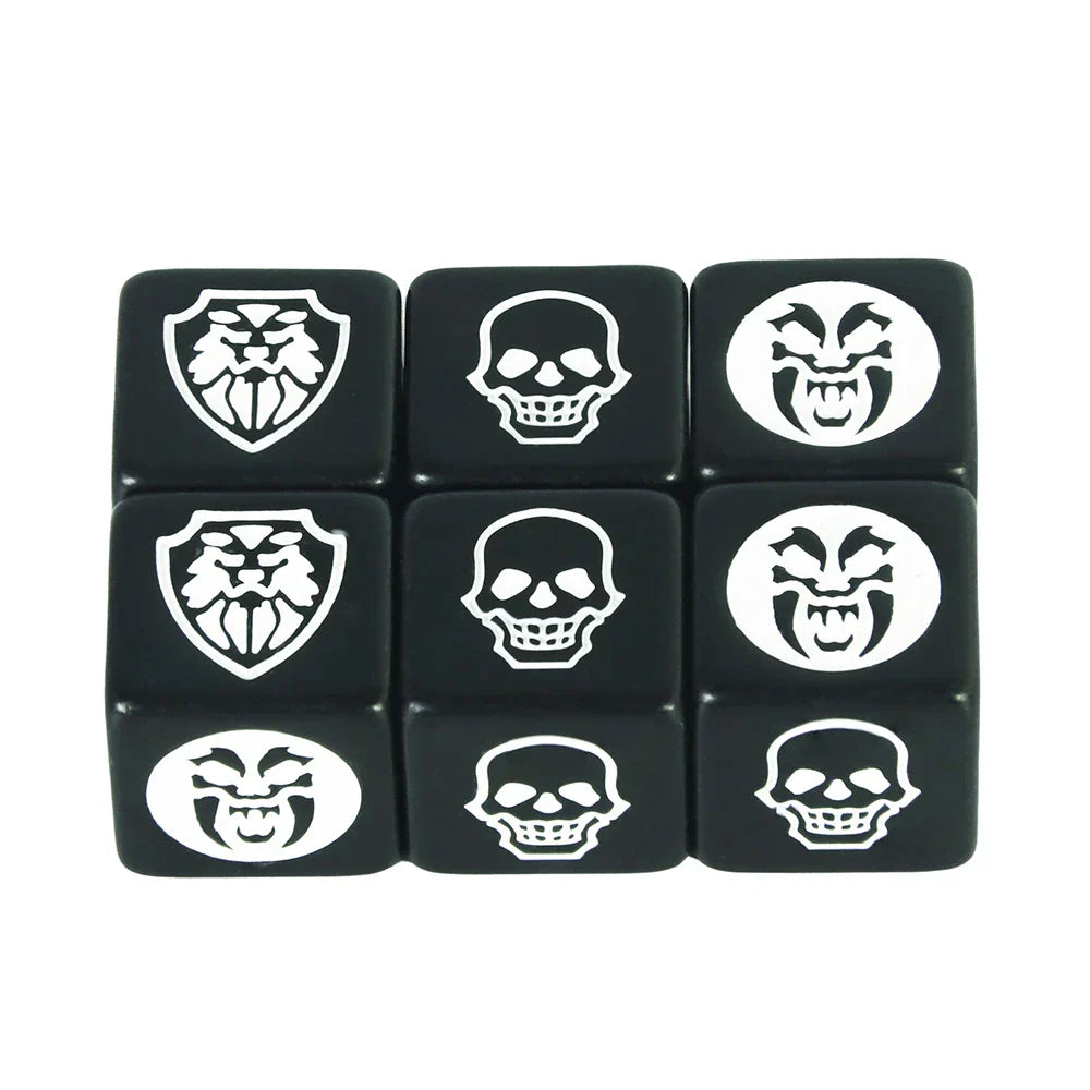 Game Dice 6pcs D6 Dice Opaque Color for