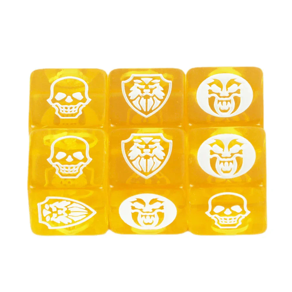 Game Dice 6pcs D6 Dice Opaque Color for