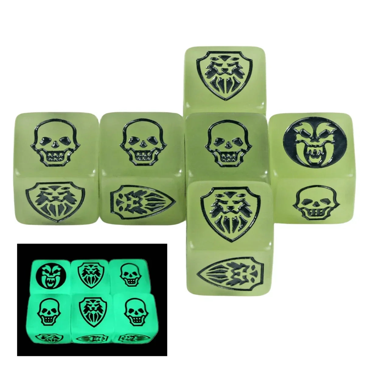 Game Dice 6pcs D6 Dice Opaque Color for
