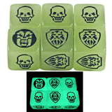 Game Dice 6pcs D6 Dice Opaque Color for
