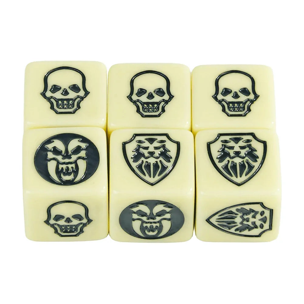 Game Dice 6pcs D6 Dice Opaque Color for