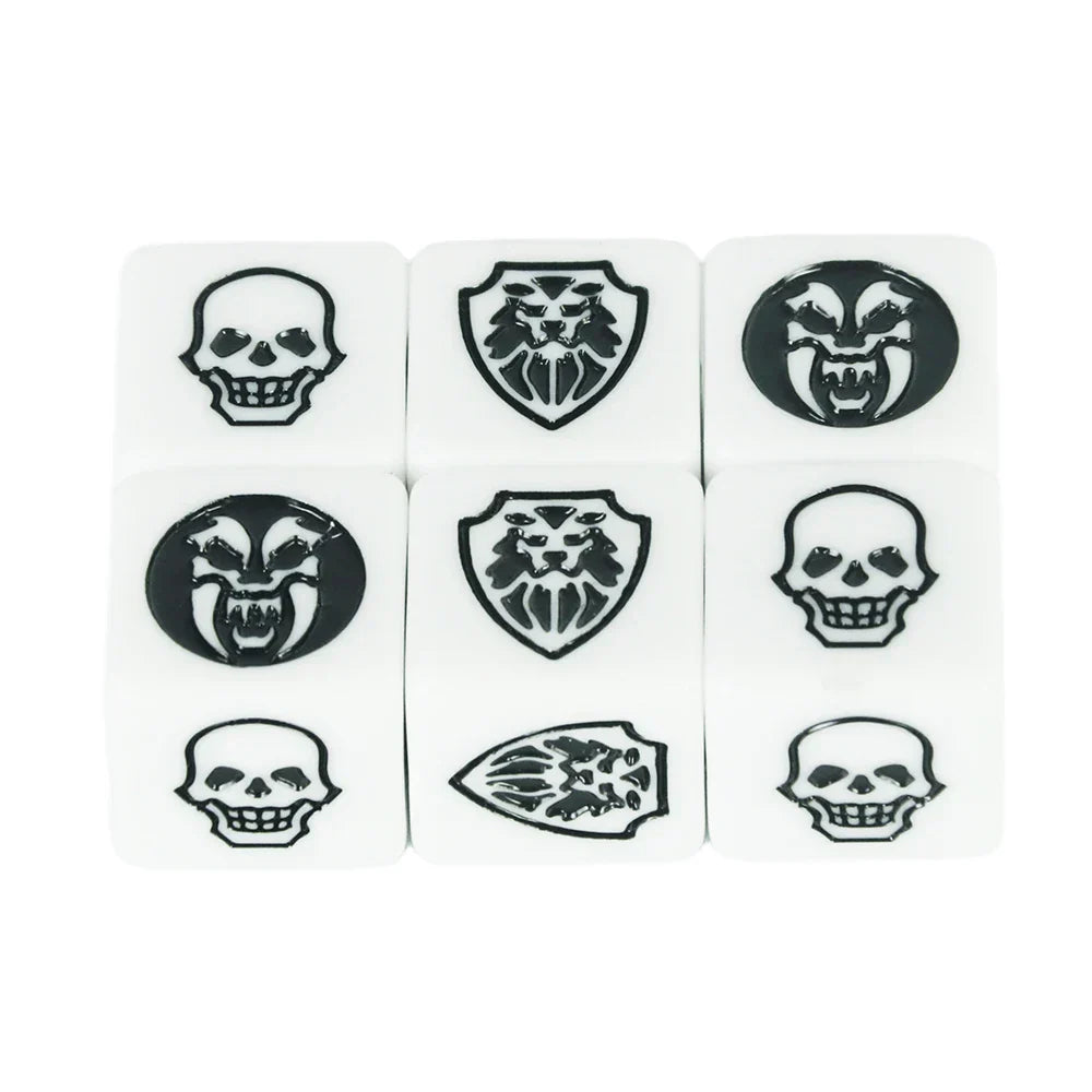 Game Dice 6pcs D6 Dice Opaque Color for