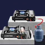 Gas Stove Portable Dual Use Camping BBQ Kitchen