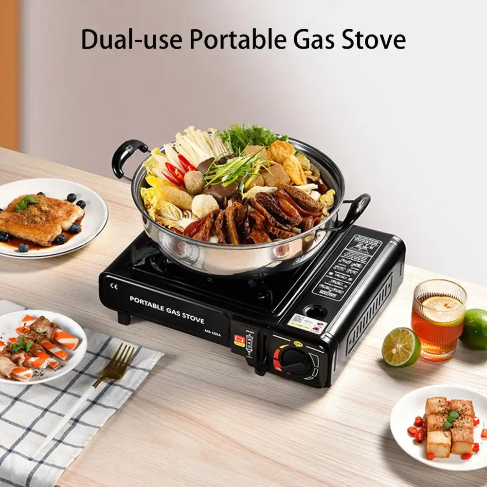 Gas Stove Portable Dual Use Camping BBQ Kitchen