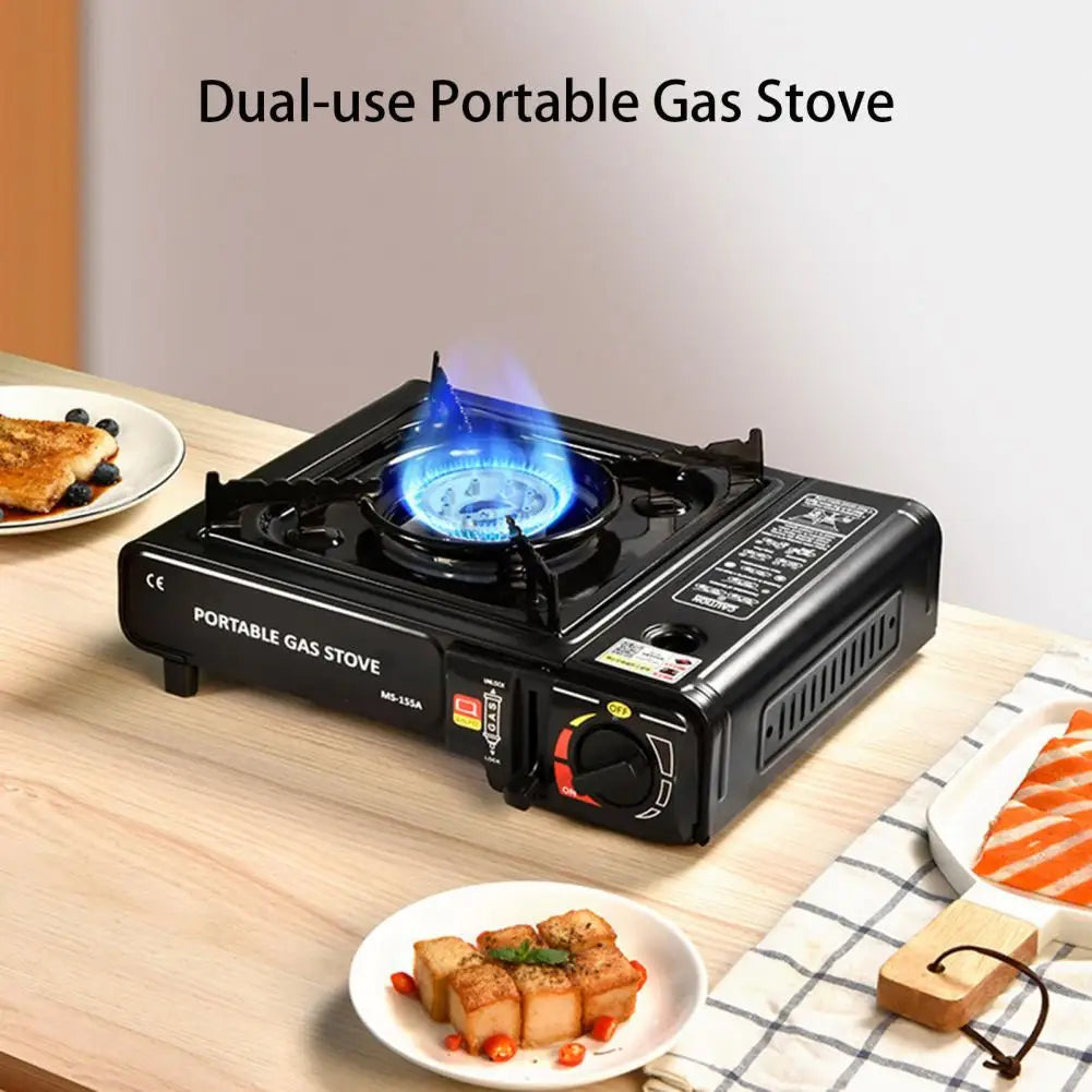 Gas Stove Portable Dual Use Camping BBQ Kitchen