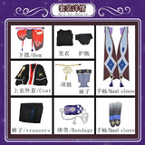 Genshin Impact Scaramouche Wanderer Cosplay Costume Halloween Balladeer