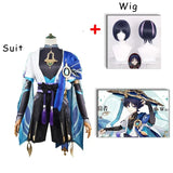 Genshin Impact Scaramouche Wanderer Cosplay Costume Halloween Balladeer