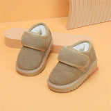 Genuine Leather Winter Baby Shoes Warm Plush Toddler