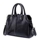 Genuine Leather Women Handbag Top Handle Shoulder Cross