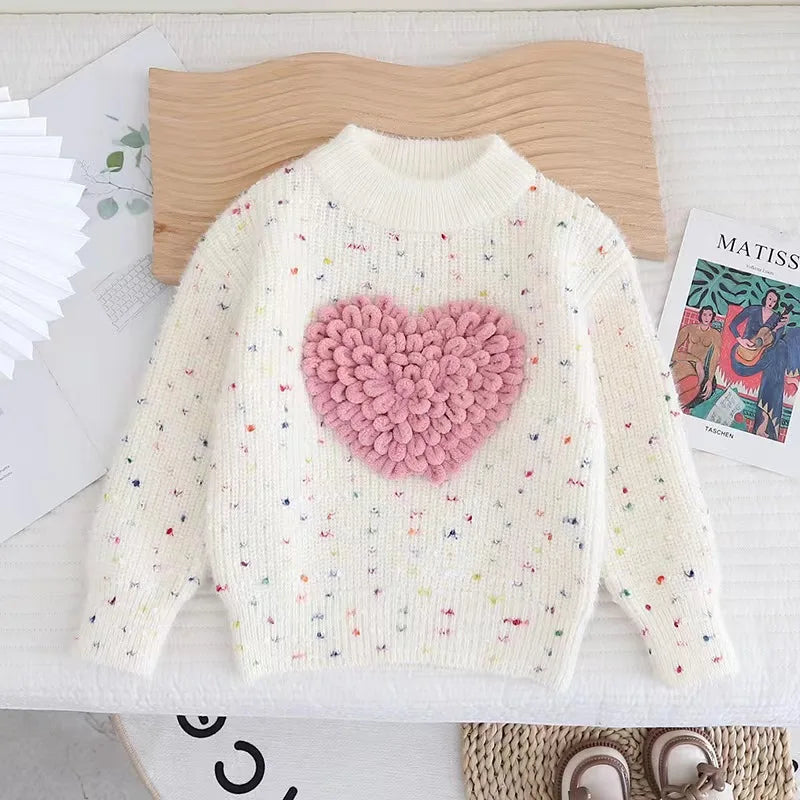 Girls Sweater Autumn Winter Pullover for Kids 2023